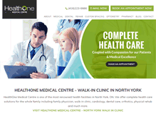Tablet Screenshot of healthonemedicalcentre.com